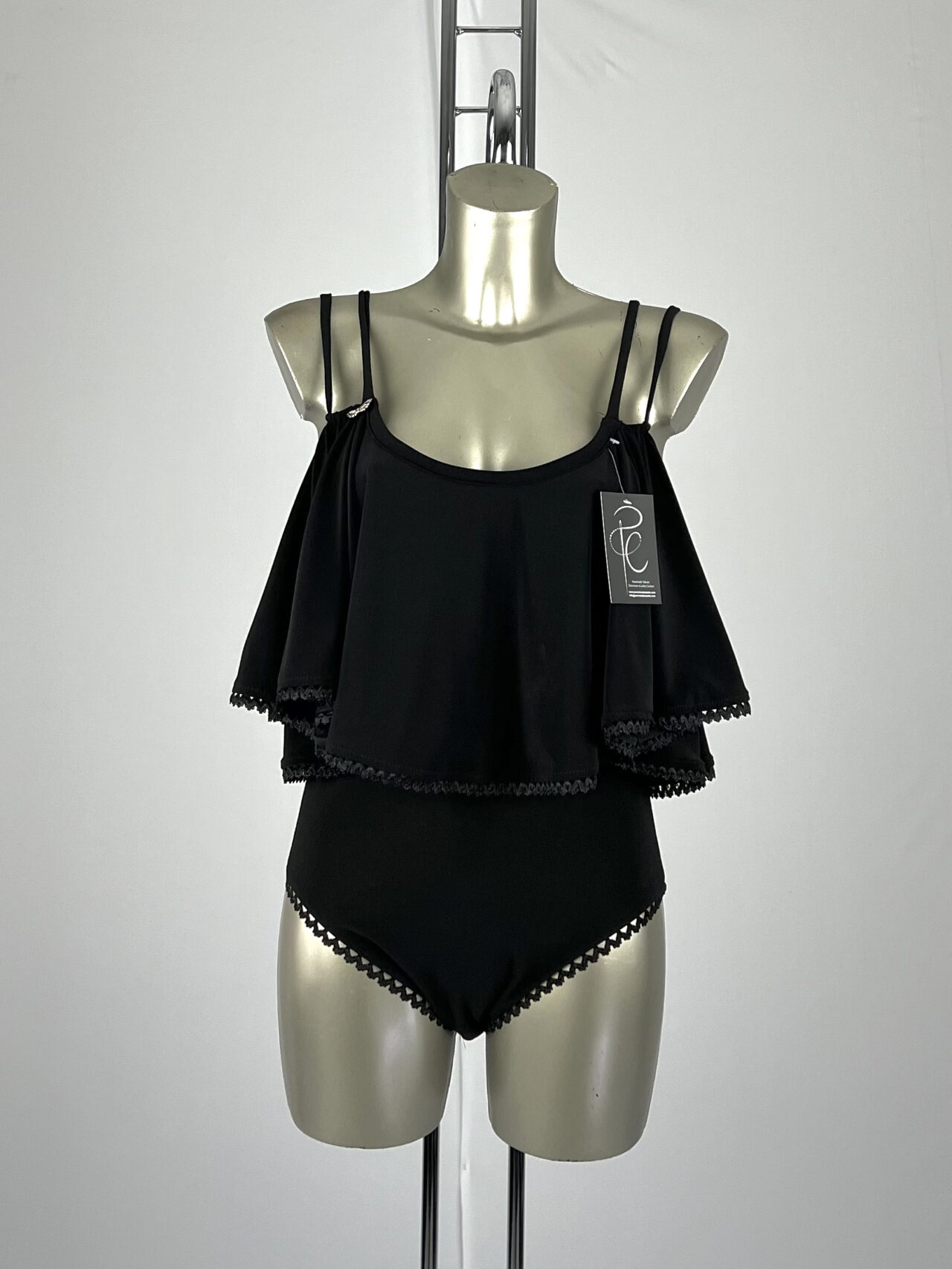 Pure Class Outfits Pure Class Ruffled Overlay Leotard - Pure Class Bespoke Clothing